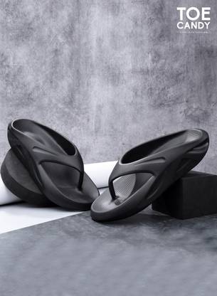 TOE CANDY Men Black Men Slip-on Slipper Flip Flops