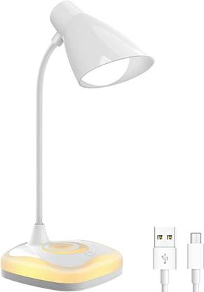ELEPHANTBOAT USB Rechargeable LED Desk Lamp Table Lamp Study Lamp with Adjustable Brightness Table Lamp