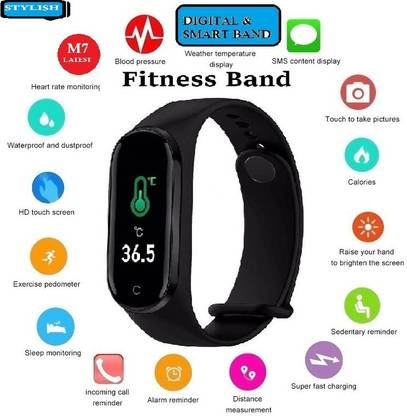 Bygaura B1343(M7) ULTRA ACTIVITY TRACKER BLUETOOTH SMART WATCH BLACK ( PACK OF 1)