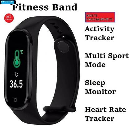 Bymaya B1682(M7) PRO HEART RATE STEP COUNT SMART WATCH BLACK ( PACK OF 1) Smartwatch
