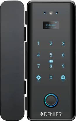 Denler Glass Smart Door Lock with 3D Face Recognition, Inbuilt Wi-Fi, Fingerprint Lock Smart Door Lock