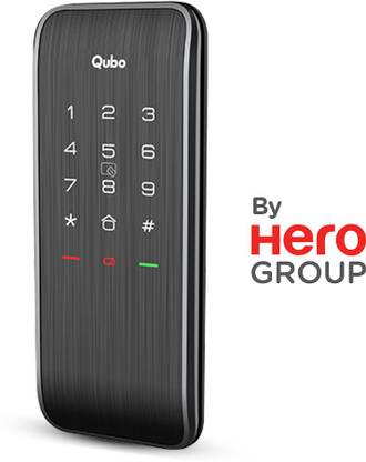Qubo Rim Lock by HERO GROUP 3-Way Pincode RFID Access Card Mobile App Smart Door Lock
