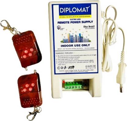 Diplomat Electronic Door Lock Relay Power Supply with 2 Remotes and Antenna Smart Door Lock