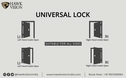 Hawkvision HV-SDL-F52 6-Way Unlocking Fingerprint Passcode Mobile app OTP RFID Card Remote Unlocking Digital Lock Fingerprint Door lock Smart Door Lock