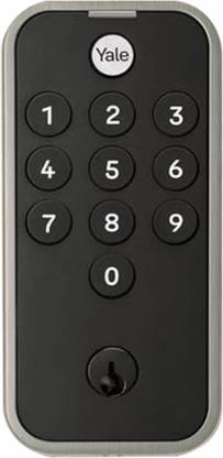 Yale YTYE Silver with Mechanical Key, Pin Code and Backlit Keyboard Smart Door Lock
