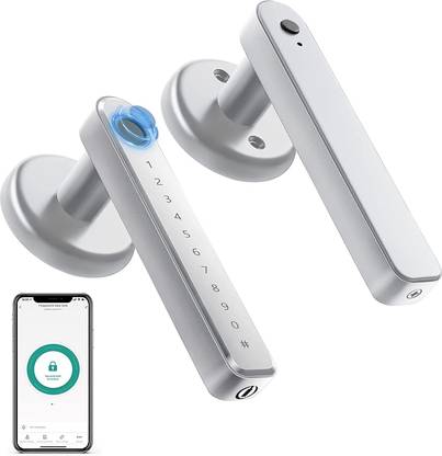 Meguard Main Entry , Digital Fingerprint Keypad Code APP Control Smart Door Lock