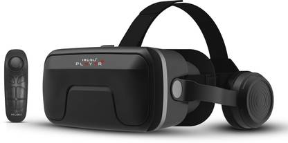 IRUSU Irusu VR Box Headset with remote and attached headphones