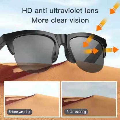 FAVSTORE F06 Wireless Bluetooth Sunglass Fashion Anti Blue Light Smart Glass Dual Speaker