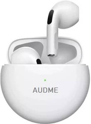Audme Pro 6 Earbuds TWS STEREO HEADPHONES HEADSET Bluetooth True Wireless (White) Smart Headphones