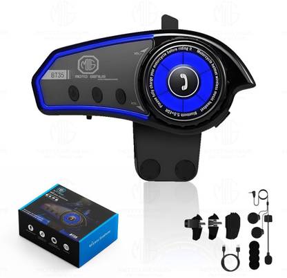MOTO GENIUS BT35 Bluetooth 5.0 Helmet Headset - Waterproof, Noise Reduction, Stereo Sound Smart Headphones