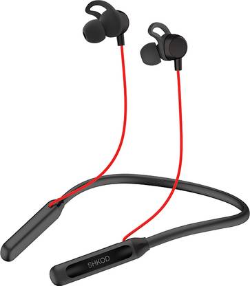 SHKOD ENC lP55 Waterproof 45Hour Playtime Bluetooth 5.4, Bullets Neck Earbuds Smart Headphones