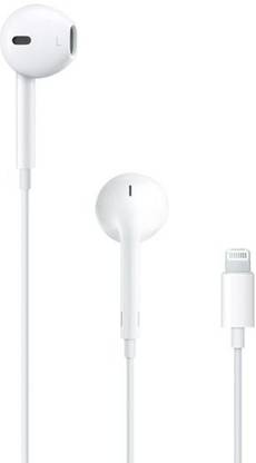 TeachBeat Apple EarPods with Lightning Connector Wired Headset (White, In the Ear) Smart Headphones