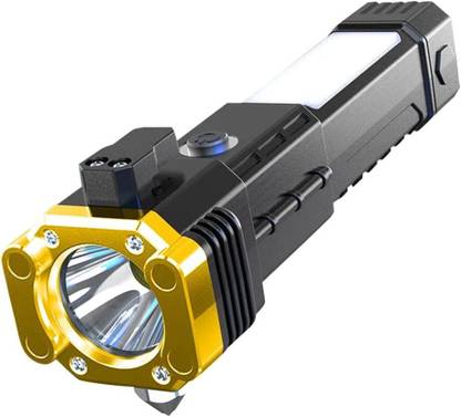 FLOSTRAIN Multifunction Portable Led Flashlight With Power Bank 24 hrs Torch Emergency Light