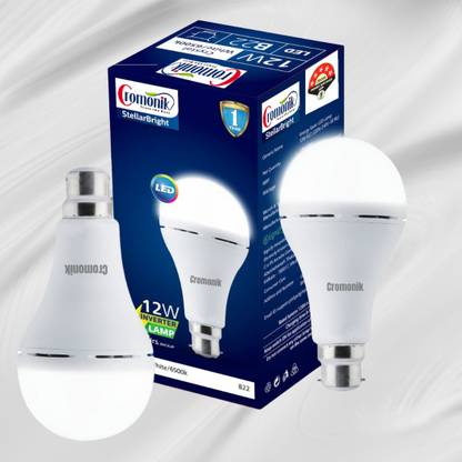 Cromonik Pack of 2-Portable Emergency Bulb Smart Bulb