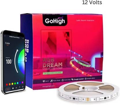 GOHIGH Smart LED Wi-Fi Strip Lights,10 Meter/32.8ft Strip Light, 12 Volt Light Strip