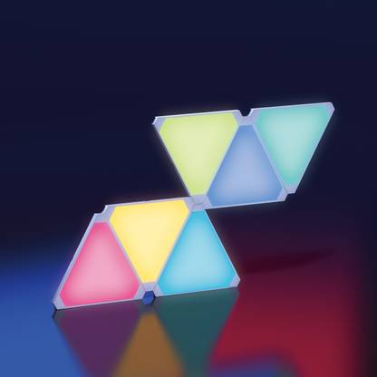 Cololight Triangle LED Light Wall Panels Gaming Lights Kit/Colored Music Sync Lights-6 Pc Smart Sensor Light