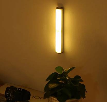PunnkFunnk LED Motion Sensor 20 LED Light, Rechargable Battery Operated Under Closet Stairs Motion Sensor Light