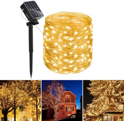 Homehop Solar 200 Led Lamp Fairy String Light for Home Outdoor Garden Balcony Wall Solar Light Set