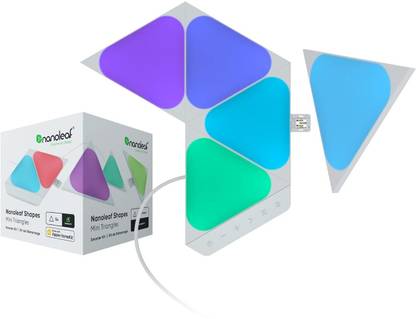 nanoleaf Shapes Mini Triangle Smarter Kit, 5Pack, White