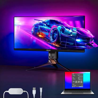 Mitsuko MITSUKO Phantom G1 RGBIC Monitor Light for Up to 40" Displays