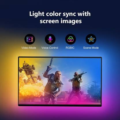 STAD Stellar 2.0 TV LED Backlight with HDMI 2.0 Sync RGBIC Backlight (40-50inch)