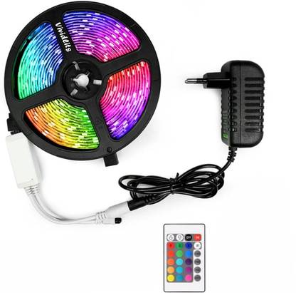 Vividlits Rgb LED Light 3 Meter with Remote Control Pack of 1 Light Strip