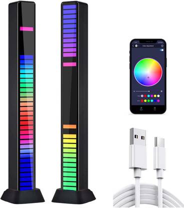 HUSH FOX LED Light App Pickup Voice Activated Rhythm Lights Ambient LED Light Bar Music Motion Sensor Light