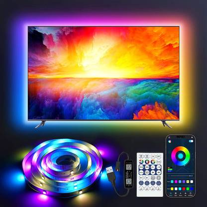 Verilux 16.4ft LED Strip Lights, RGBIC LED Strip Light Bluetooth App Control, 18 Music Light Strip