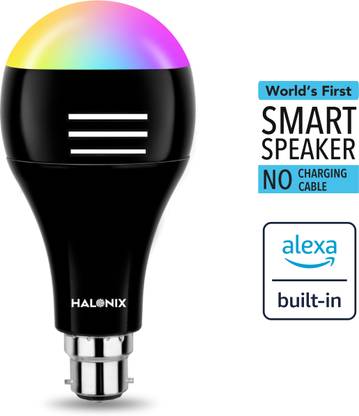 HALONIX Smart Speaker with 9W million colors bulb, Works as an Alexa Device Smart Bulb
