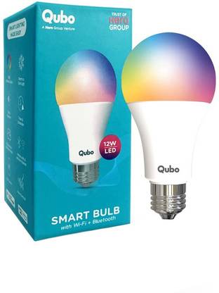 Qubo 12WE27 by HERO GROUP LED WiFi BT 16 Million Colors Voice Alexa OK Google Smart Bulb