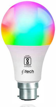 IFITech 9W WiFi Smart LED Bulb | App Control | Multi Colour (RGB) | Amazon Alexa Smart Bulb