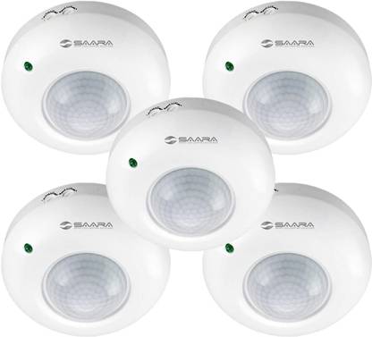 Servotech PIR 360 Degree Motion Sensor Switch For Lighting Pack of 5 Motion Sensor Light