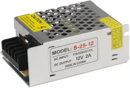 Divinext 12 Volt 2 Amp 24 Watt Power Supply Unit AC to DC Switch Mode Power Adaptor. 24 Watts PSU