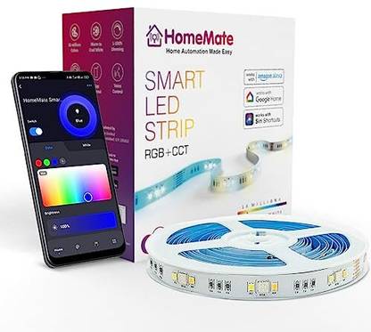 HomeMate Wi-Fi RGB+CCT Smart Led Strip Lights | 5 Meter |Tunable White