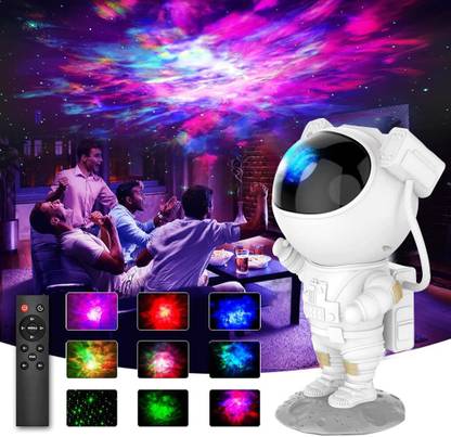 TECPHILE Astronaut Night Light Galaxy Projector with Remote Control 360° Adjustable Head Table Lamp