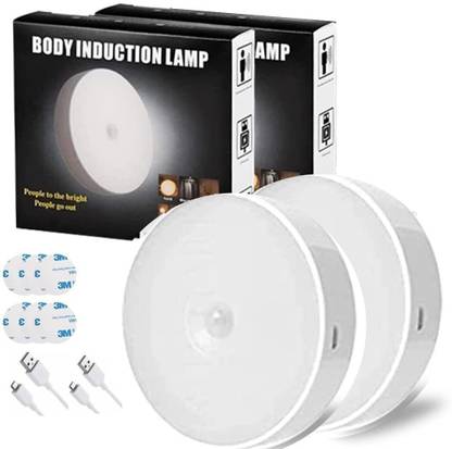 Online Expert Rechargeable Body Sensor Light for Bedroom,Stairs,Bathroom,Kitchen - Pack1 Motion Sensor Light