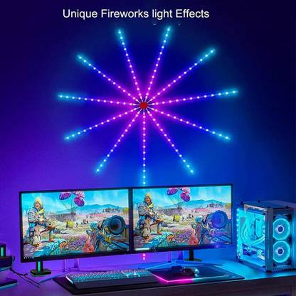 SellRider Smart App Remote Control Firework LED Strip Light Firework Launch Effect Music Light Strip