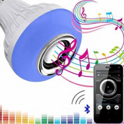 Radha Bluetooth Speaker Multicolor RGB Led Music Light Bulb for Party Home Decoration Smart Bulb