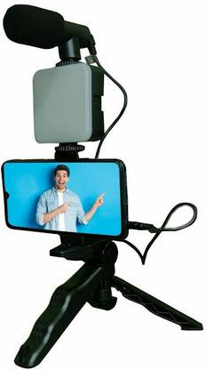 GOCIO VLOGGING VIDEO MAKER KIT WITH MICROPHONE FOR VIDEO RECORDING WITH LIGHT Kit