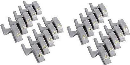 TechBlaze Wardrobe Cabinet Hinge LED Motion Sensor Lights, Set of 20 Almirah Lights Smart Bulb