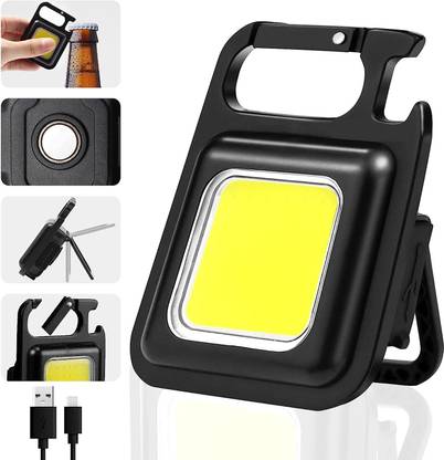 HRUNIQUE LED Mini COB Flashlights 1000 High Lumens Bright Light Keychain Flashlight Smart Sensor Light