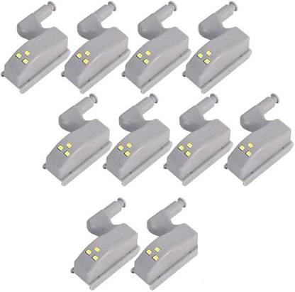DawnRays Pack of 10 Cabinet Led Hinge Light Smart Sensor Light for Cupboard Wardrobe Smart Bulb