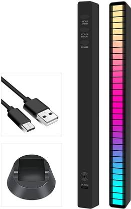 LAVITRA LED Strip Sound Control Pickup Rhythm Light, RGB Voice-Activated USB Connection Light Strip