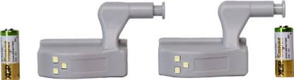 OTTOCLICK Hinge LED Light for Wardrobe–Turns ON When Door Opens BatteryOperated(Pack of 2) Smart Sensor Light