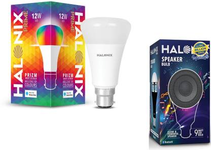 HALONIX Prizm Smart Bulb 12W B22 Pack 1 with Bluetooth Speaker bulb Smart Bulb