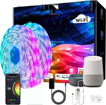 Gesto 5 Meter Smart Led Strip |Music Sync With Alexa And Google|App Controlled Strip Light Strip
