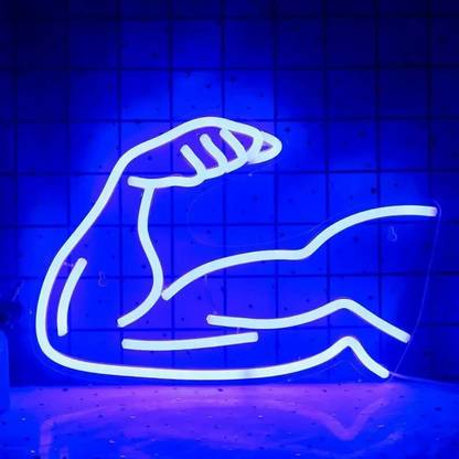 VYNES MUSCLE LED Neon Signs Light Art Decorative Sign - For Smart Home, Wall