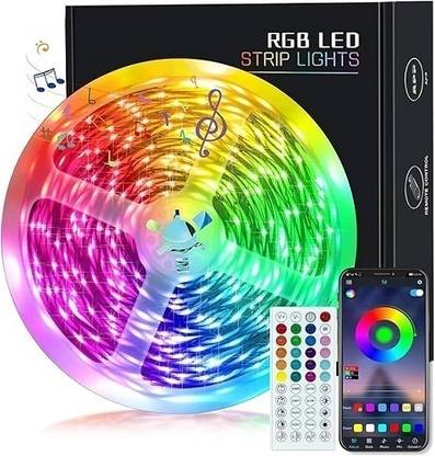 TUNEO Smart LED Music Sync with Color Changing Remote Controller (15 m) Light Strip