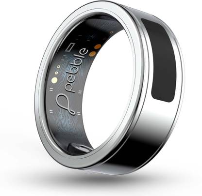 pebble Iris Smart Touch Controls, Stainless Steel Build, Health & Recovery Tracker Smart Ring