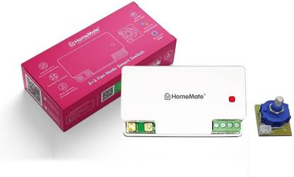 HomeMate WiFi+BLE 3+1 Node Switch | 3 On/Off and 1 Fan Regulator Smart Switch